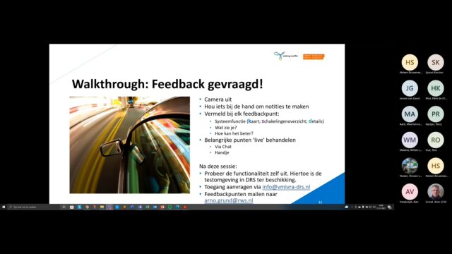 Demo van WVL functionaliteiten DRS-tool